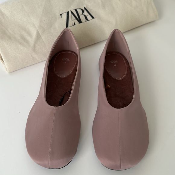 Zara Women's Mauve Flats - Picture 3 of 15